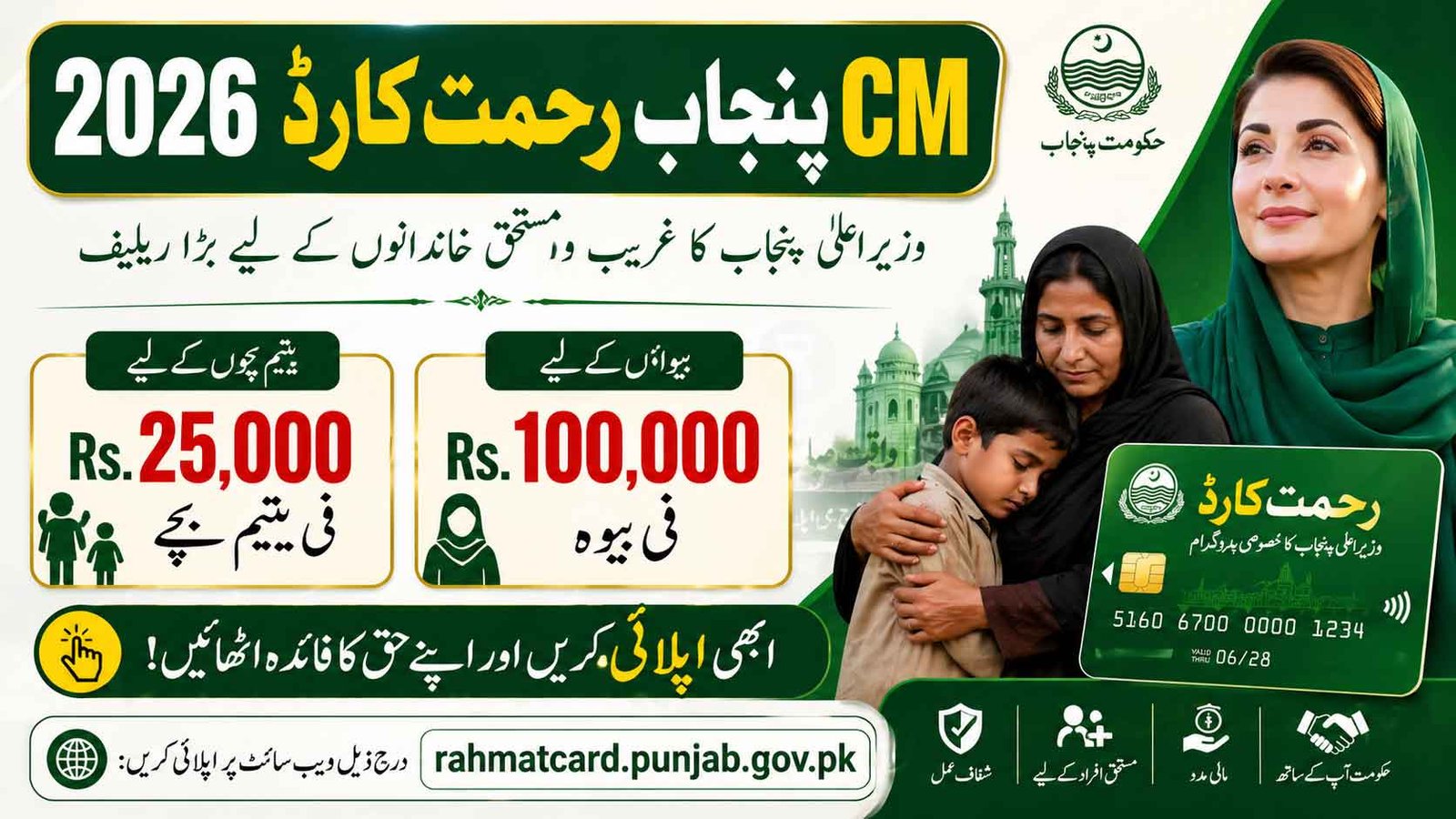 CM Punjab Rahmat Card 2026 Registration Opens