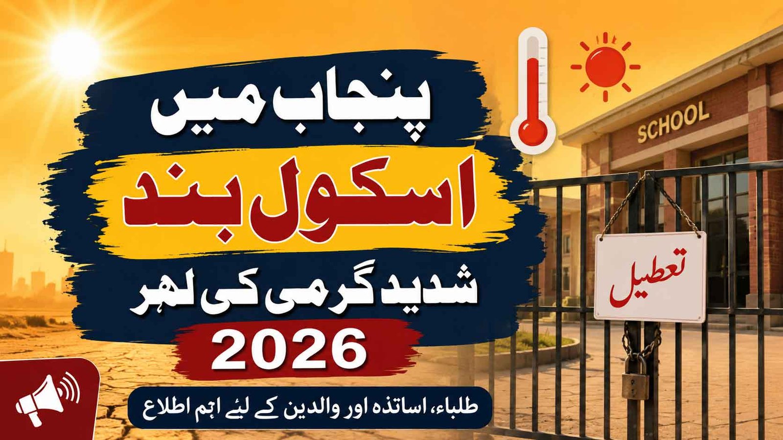 Schools Closed in Punjab Due to Heatwave 2026